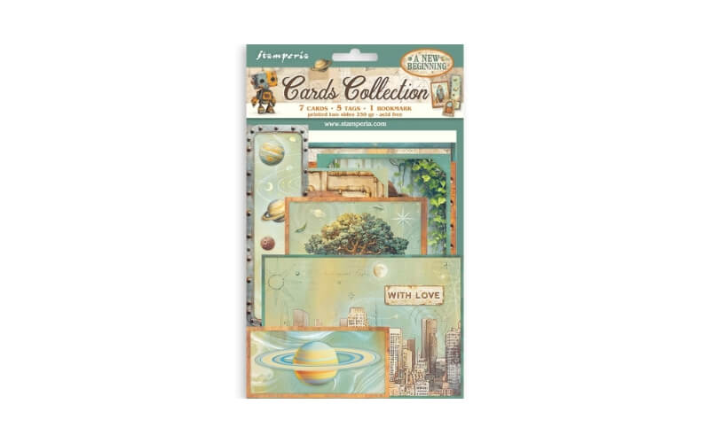 Kaart Collectie A New Beginning Stamperia
