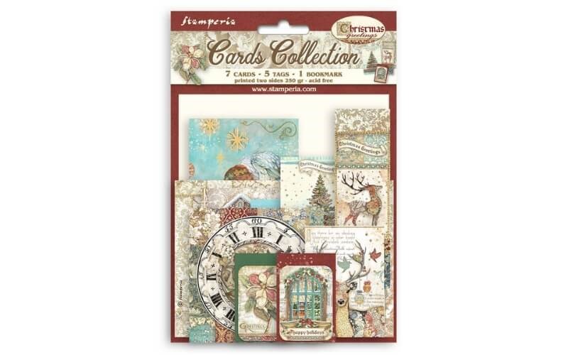 Kaartcollectie Kerstwensen Stamperia