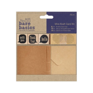 Kaartenset Mini Kraft Bare Basics