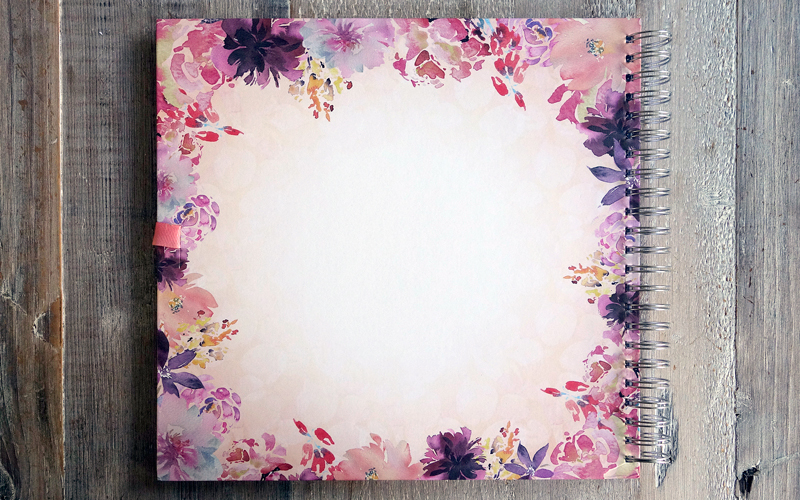 Plakboek-Scrapbook 20x20 Flowers
