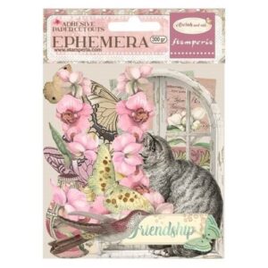 Katten-Orchideeen Ephemera Stickers Stamperia