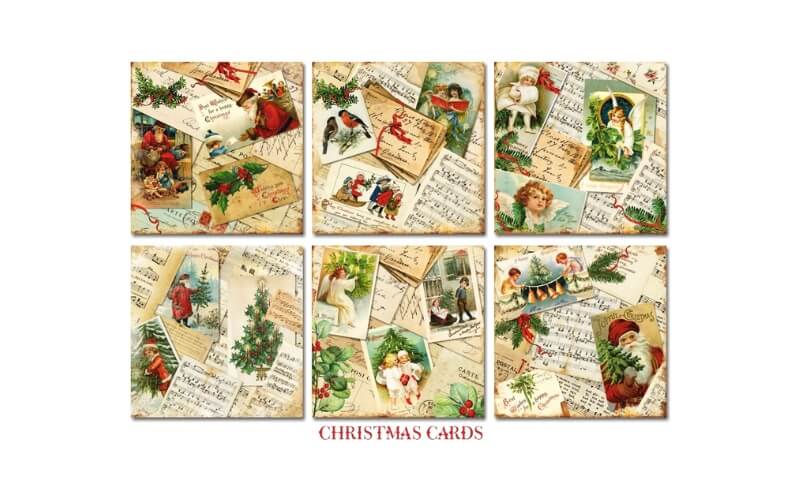 Kerst Kaarten Plakboekpapier 20x20cm