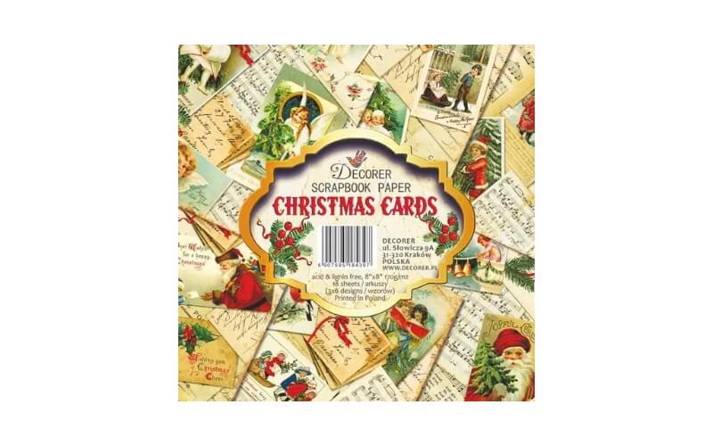 Kerst Kaarten Plakboekpapier 20x20cm