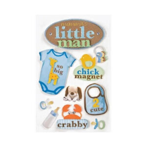 Kleine Man 3D Stickers Paper House