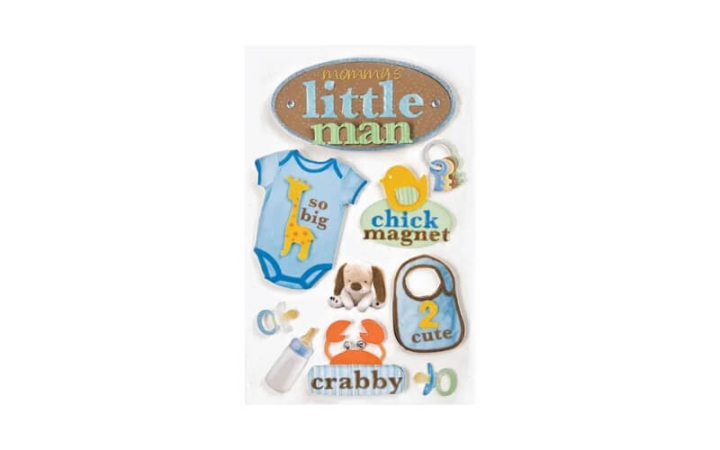 Kleine Man 3D Stickers Paper House