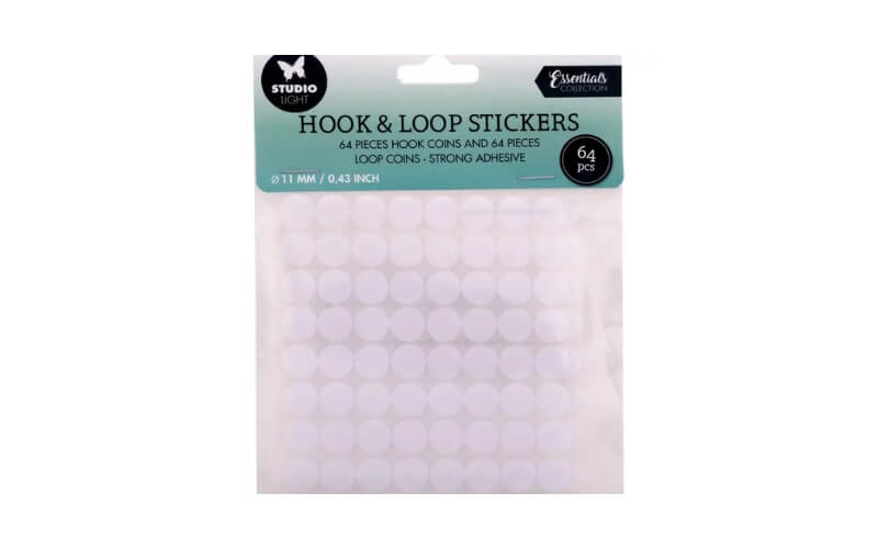 Klittenband Stickers 11mm 64 stuks Studio Light
