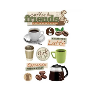 Koffiepraat 3D Stickers Paper House