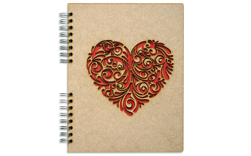 Notitieboek Hout Hart A4