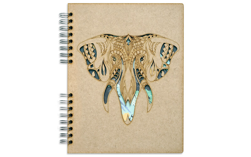 Notitieboek Hout Olifant A4