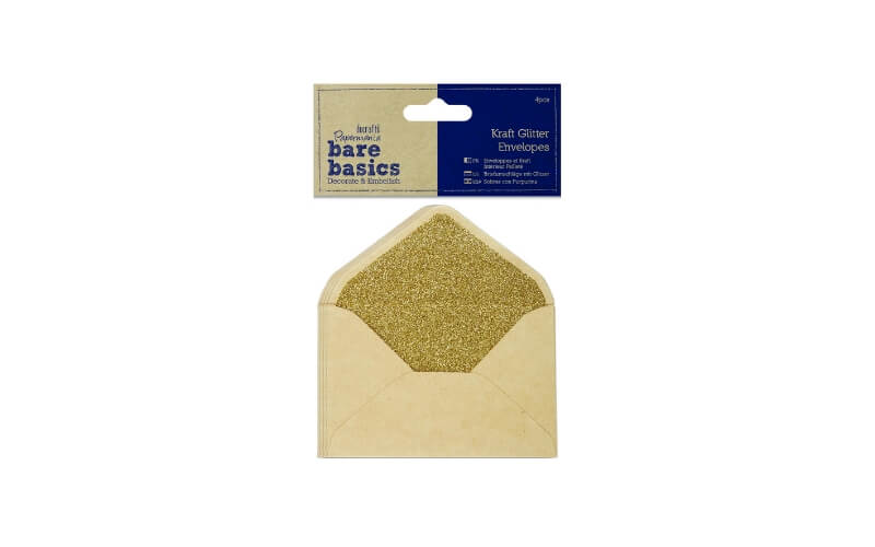 Kraft Glitter Enveloppen Bare Basics