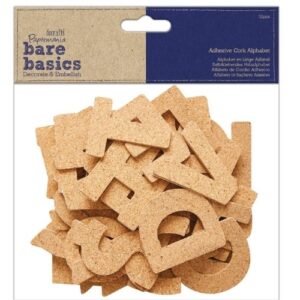 Kurk Alfabet Zelfklevend 52st Bare Basics