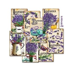 Plakboekpapier Mini Lavendel Decorer