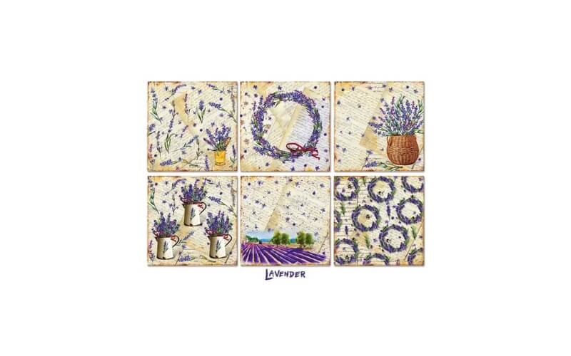 Plakboekpapier 20x20 Lavendel Decorer