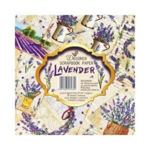 Plakboekpapier 20x20 Lavendel Decorer