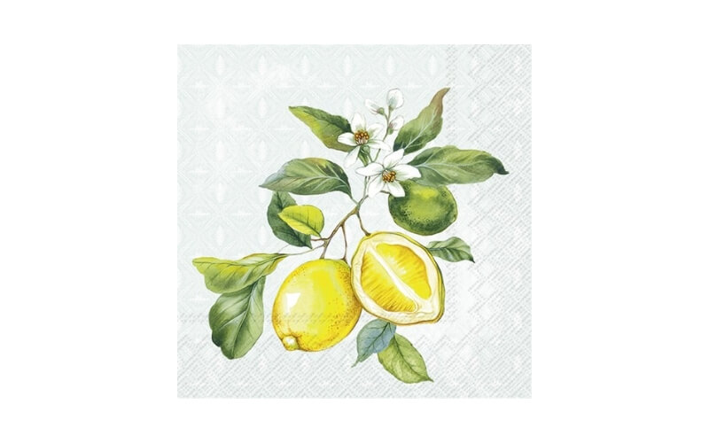 Lemon Wreath Coctail Servetten 20st. IHR