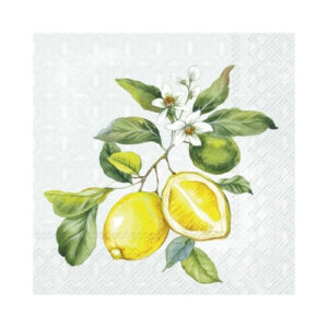 Lemon Wreath Coctail Servetten 5st. IHR
