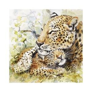 Leopard Family Lunch Servetten 5st. IHR