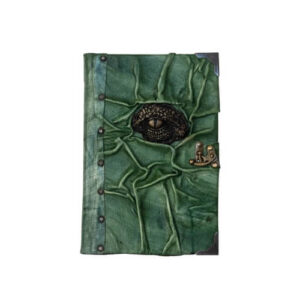 Leren Notitieboek Krokodillenoog Groen
