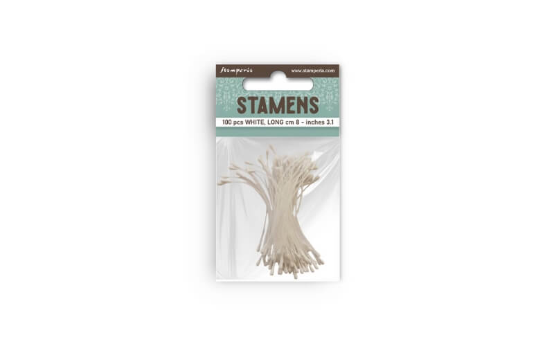 Meeldraden Wit 100 stuks Stamperia