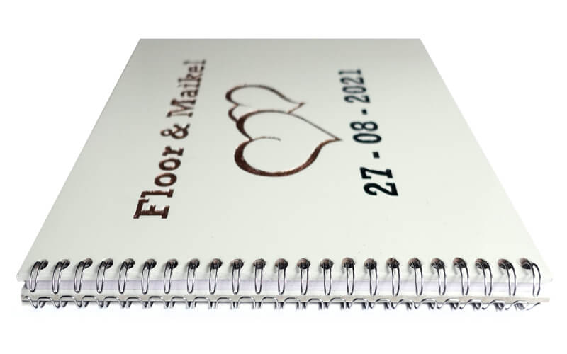 Gepersonaliseerd Scrapbook Huwelijk Hout