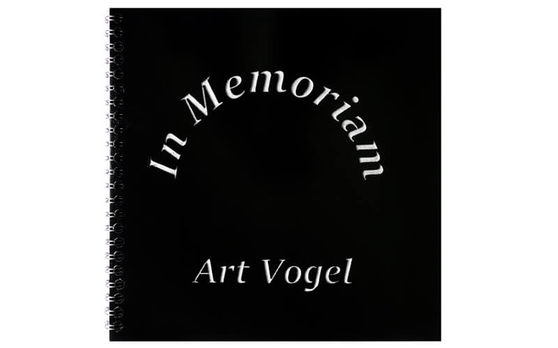 Gepersonaliseerd Scrapbook Memoriam Hout