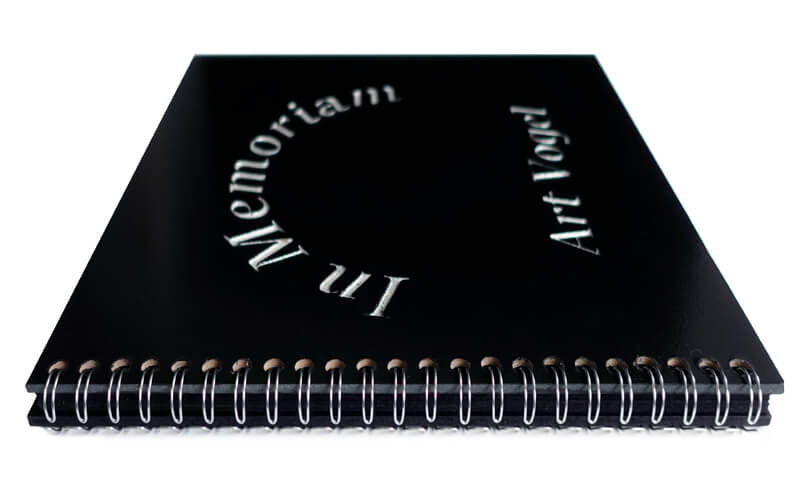 Gepersonaliseerd Scrapbook Memoriam Hout