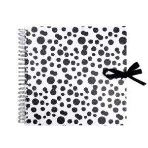 Plakboek-Scrapbook 20x20 BlackDots
