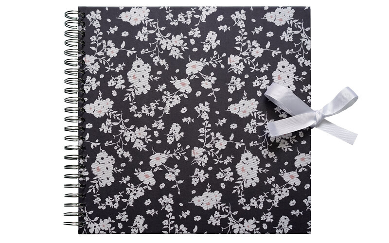 Plakboek-Scrapbook 30x30 Floral Denim