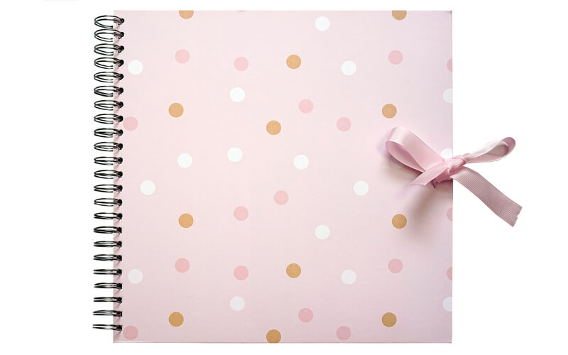 Plakboek-Scrapbook 30x30 Pink-Dot
