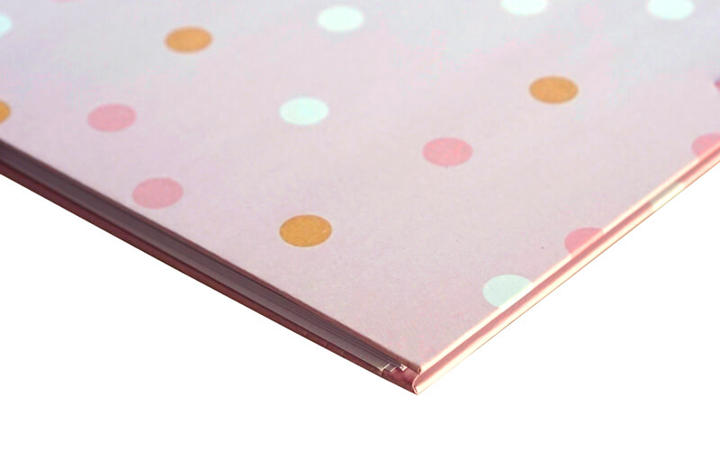 Plakboek-Scrapbook 20x20 Pink Dots