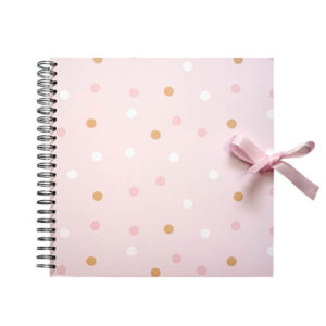 Plakboek-Scrapbook 20x20 Pink Dots