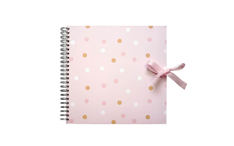Plakboek-Scrapbook 20x20 Pink Dots