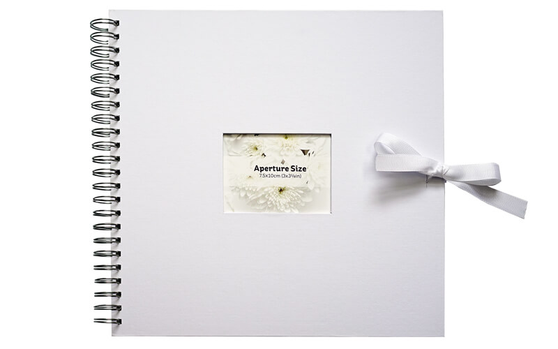 Plakboek-Scrapbook 30x30 Wit Venster