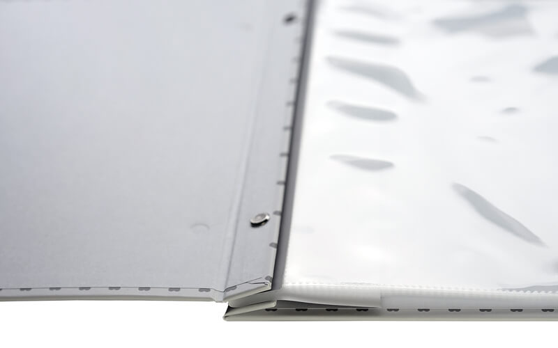 Hervulbaar Scrapbook Hartjes zilver