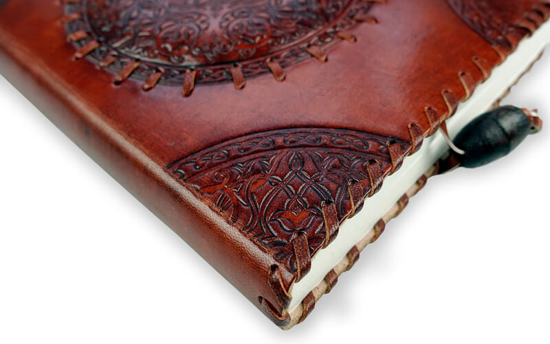 Notitieboek Leder Keltisch motief A5