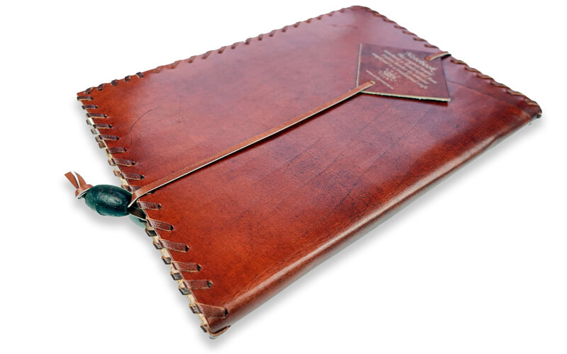 Notitieboek Leder Keltisch motief A5