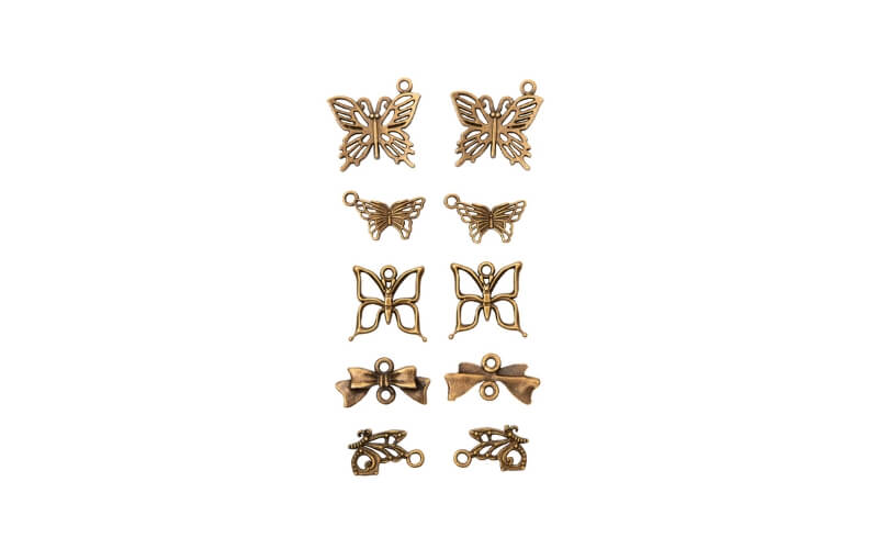 Metalen Bedeltjes Vlinder Studio Light