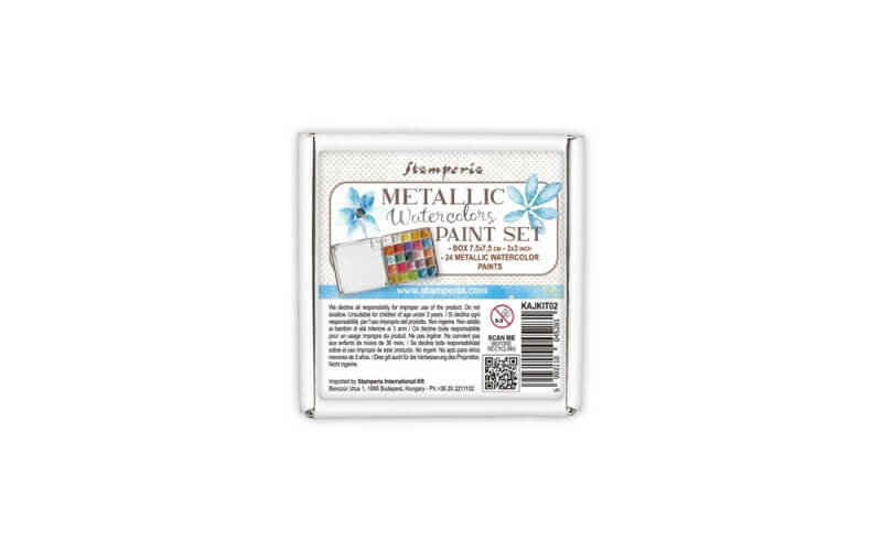 Metallic Waterverf Set Stamperia