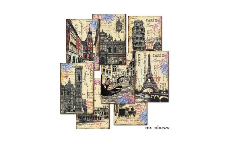 Plakboekpapier Mini Mijn Plaatsen Decorer
