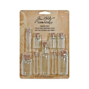 Mini Flesjes met Kurkdop Tim Holtz