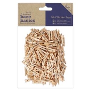Mini Knijpers Hout 200st Bare Basics
