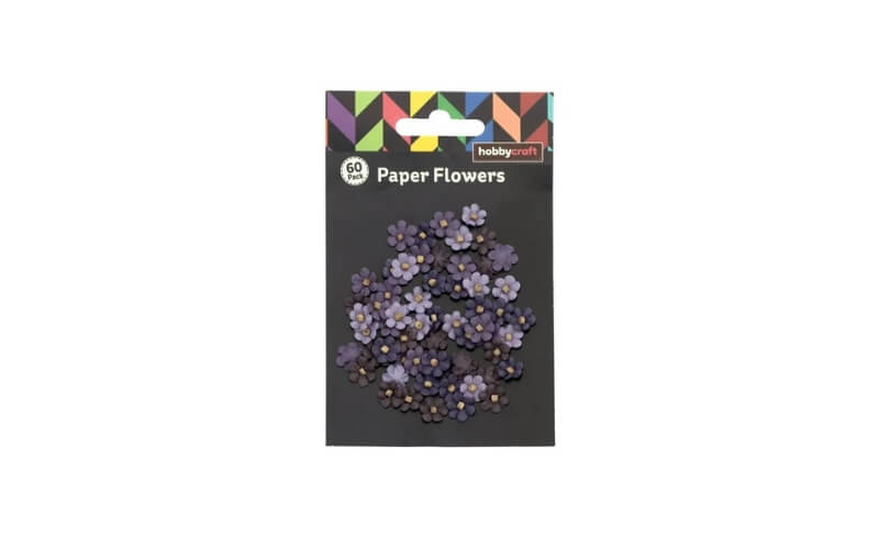 Mini Papieren Bloemen Paars