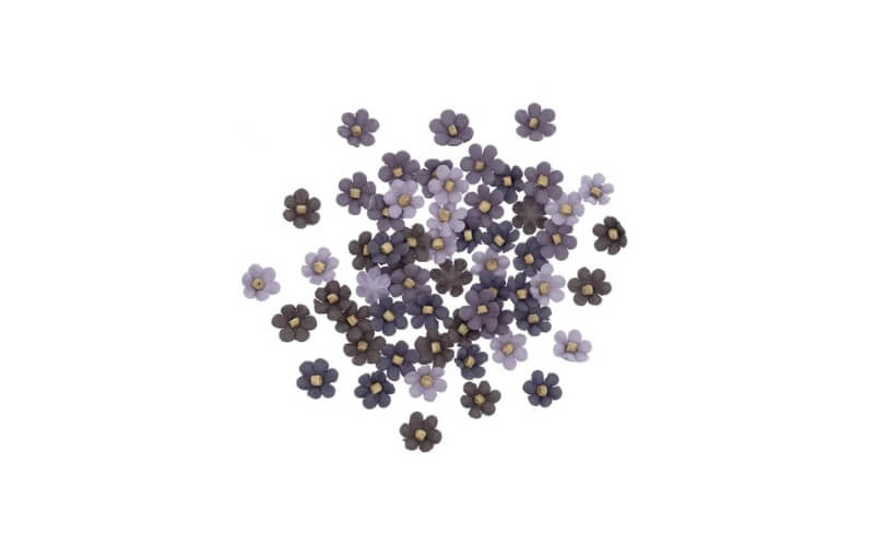 Mini Papieren Bloemen Paars