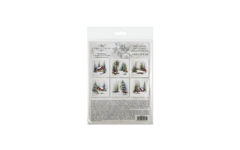 Mini Rijstpapier Set Cottage 6 Vellen Itd Collection