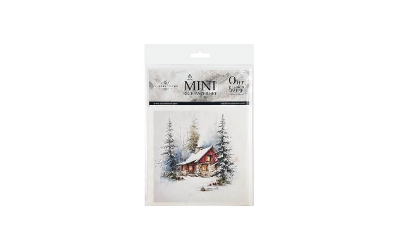 Mini Rijstpapier Set Cottage 6 Vellen Itd Collection