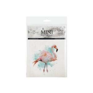 Mini Rijstpapier Set Flamingo-Ara 6 Vellen Itd Collection