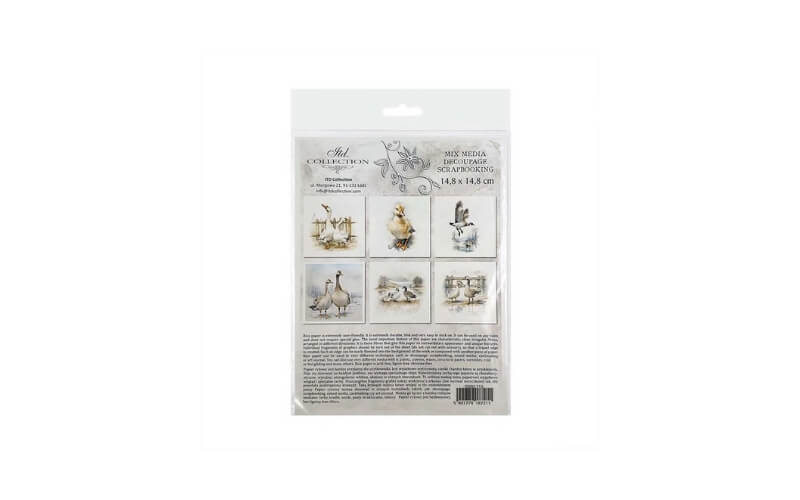 Mini Rijstpapier Set Ganzen 6 Vellen Itd Collection