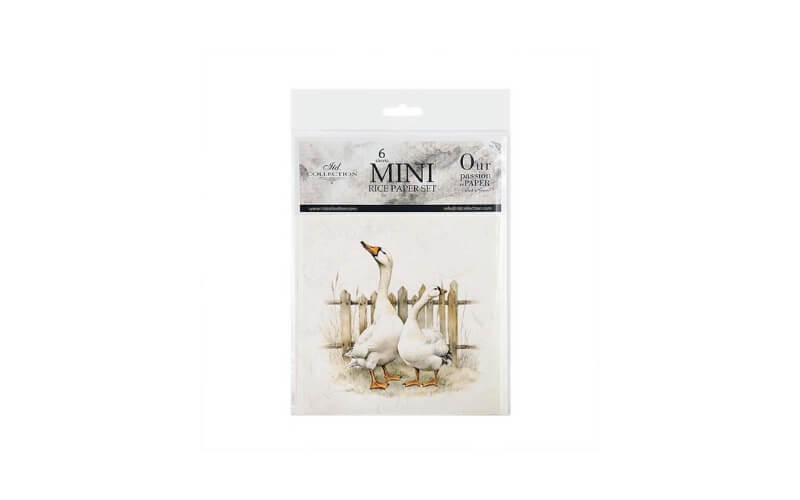 Mini Rijstpapier Set Ganzen 6 Vellen Itd Collection