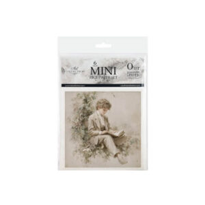 Mini Rijstpapier Set Jongen met Bloemen 6 Vellen Itd Collection