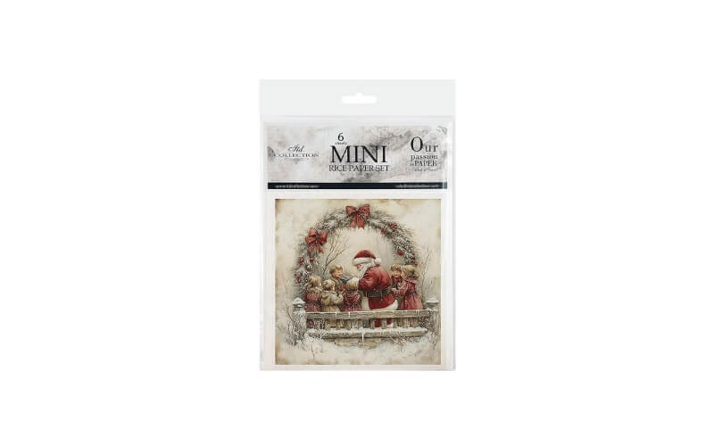 Mini Rijstpapier Set Kerst kinderen 6 Vellen Itd Collection